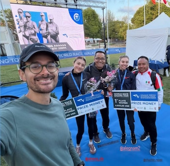 Ximena Serrano, campeona panamericana junior, refuerza el momento de la marcha mexicana al obtener la plata internacional.(@dr.felipe.naranjo)