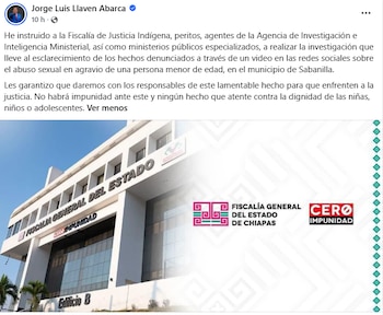 Abuso sexual menor de edad Chiapas