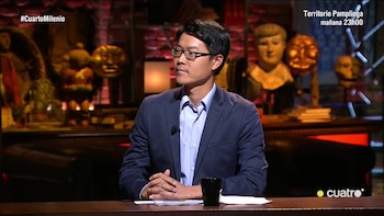 Yuan Lee en el plató durante su participación en Cuarto Milenio (Cuatro)