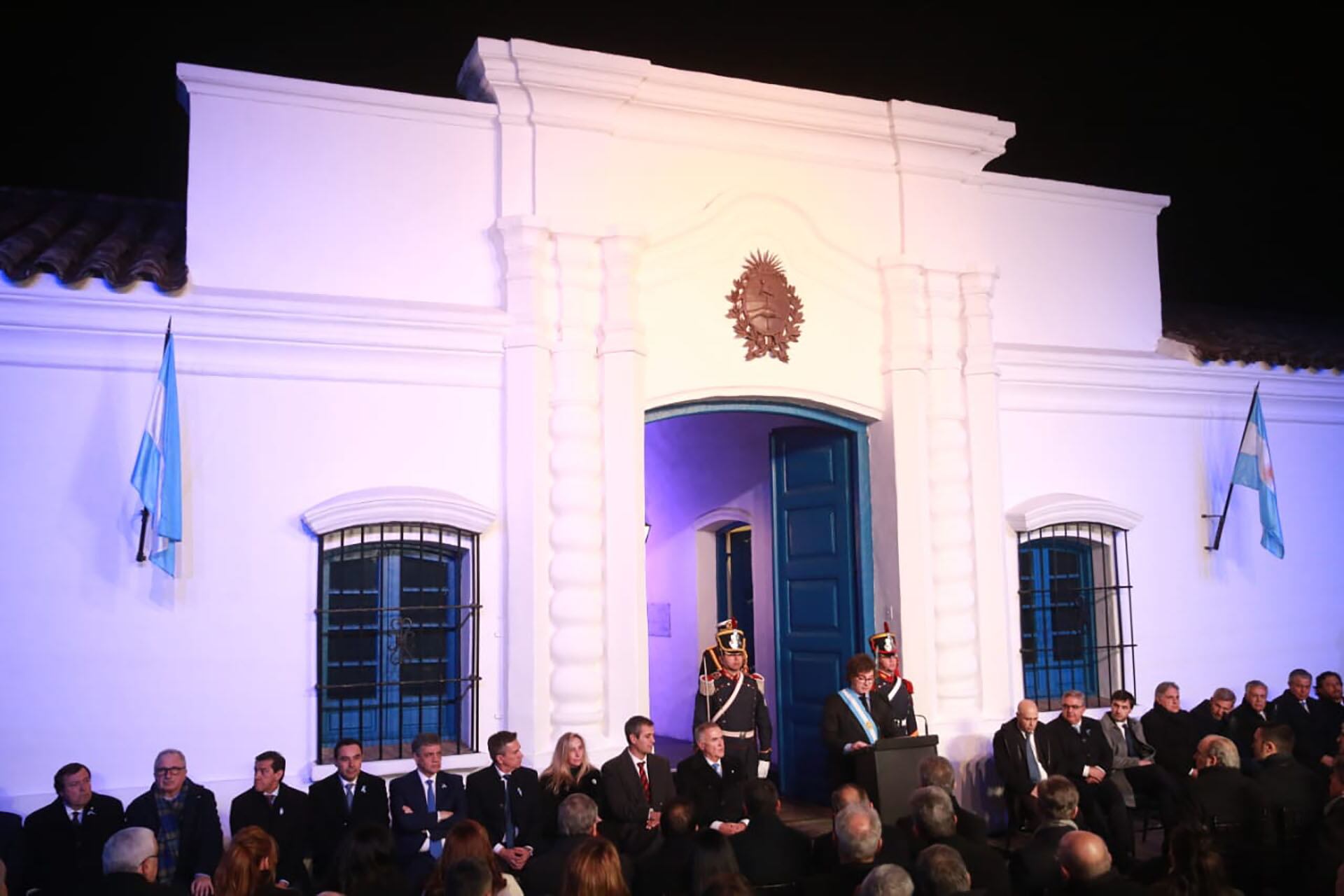 El presidente Javier Milei en la firma dedl Pacto de Mayo en Tucumán (Nicolás Nuñez)