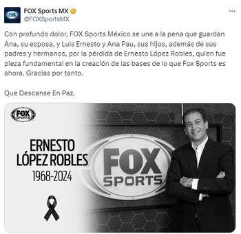 Fox Sports México lamenta la