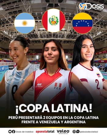 Perú jugará cuadrangular amistoso llamado Copa Latina 2026. (Dosis de voleibol)