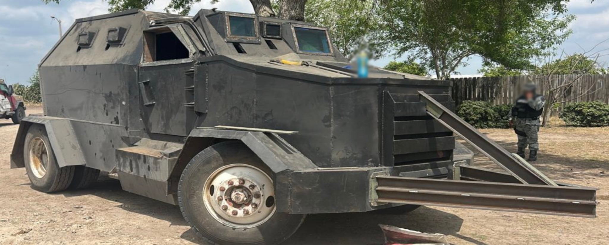 Una de las camionetas aseguradas (SSPC)