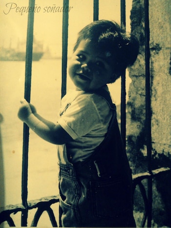 Fotografía de Andrés cuando apenas