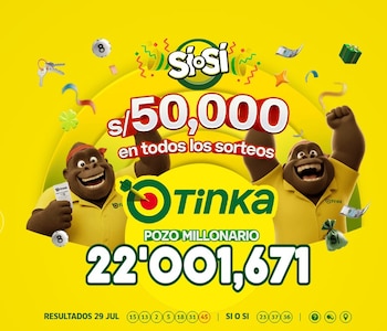 Resultados de La Tinka HOY miércoles 29 de julio: números ganadores, Sí o Sí, Boliyapa y pozo para el próximo sorteo. Captura: La Tinka Web.
