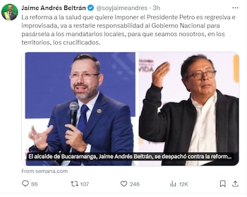 'Bukele colombiano' se despachó contra