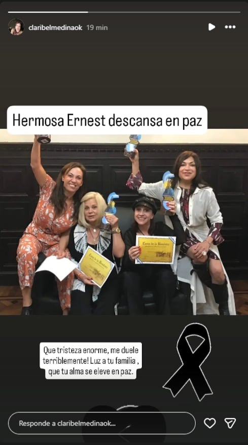 El adiós de Claribel Medina