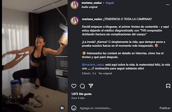 Mariana Vasiuc relató que sufrió