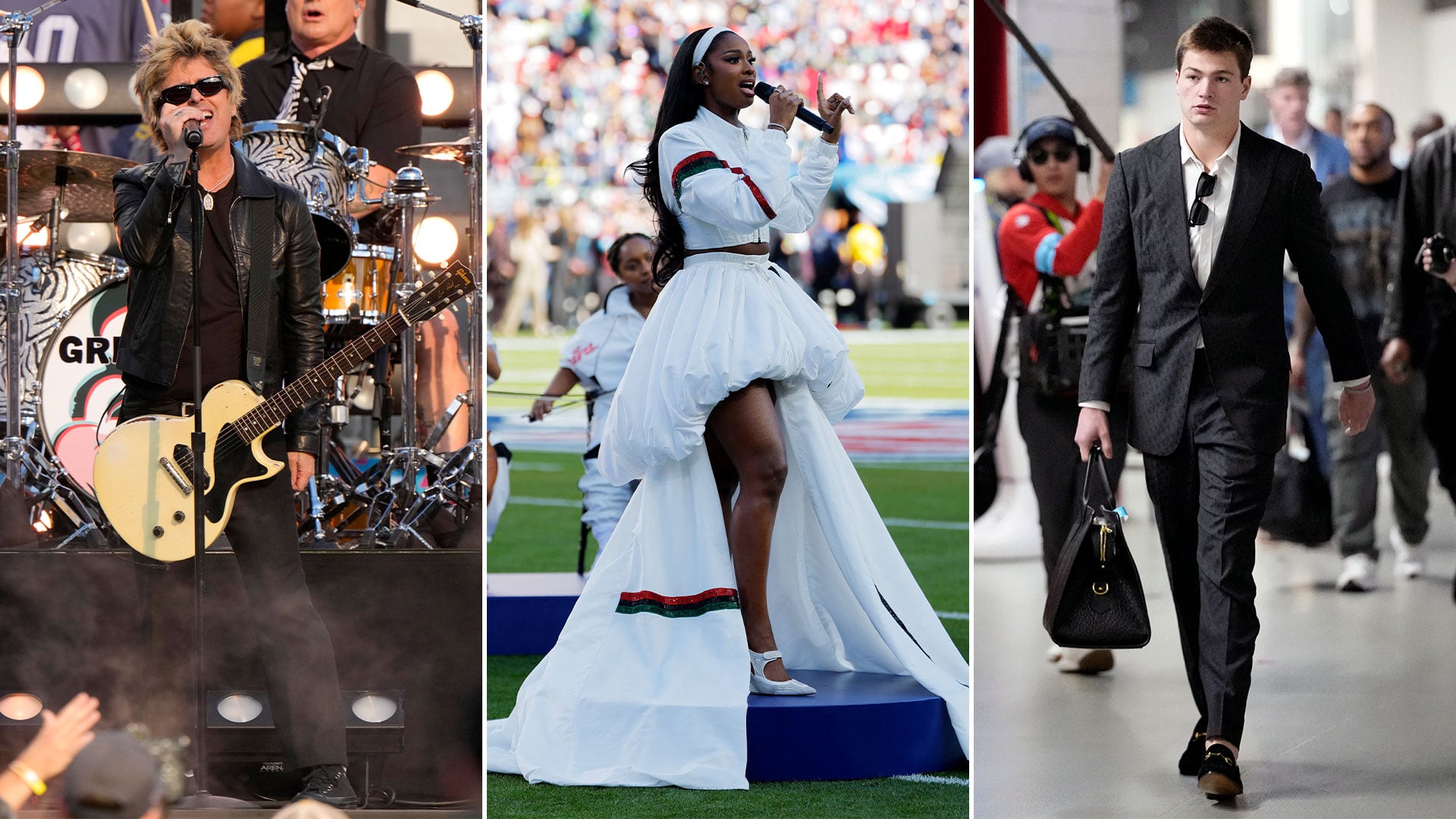 Celebridades, músicos y deportistas transforman el Super Bowl LX en una pasarela de estilos (Fotos: Reuters)