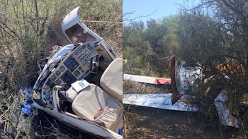 Cayó una avioneta en el sur de Córdoba con cinco personas a bordo: hay dos menores heridos