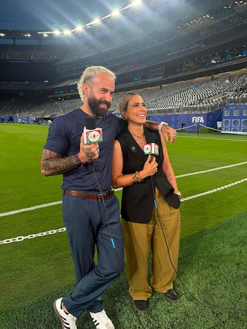 Los presentadores de la cadena televisiva estuvieron juntos en diversas coberturas.