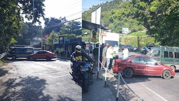 Los bloqueos de transportistas y taxistas paralizan tramos clave en Guatemala por el alza de los combustibles