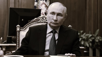 Vladimir Putin durante una reunión