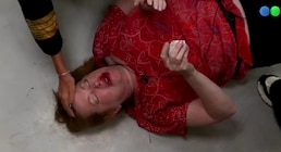 Las imágenes de la terrible caída de Andrea del Boca en Gran Hermano que no se vieron: “¡Quiero a mi mamá!”