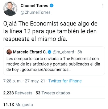 Chumel Torres también criticó la