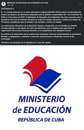 Nuevo horario para inicio de las sesiones docentes en todos los niveles educativos, conforme al retraso de 30 minutos establecido para la entrada a las escuelas y centros de trabajo. (Foto cortesía Ministerio de Educación de la República de Cuba)