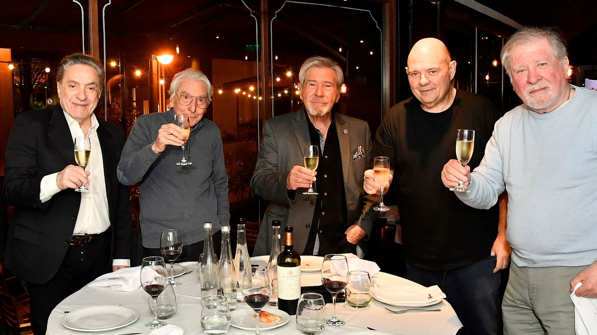 Antonio Grimau, Claudio García Satur, Germán Krauss, Carlos Rottemberg y Arturo Puig. Una postal de la ficción argentina