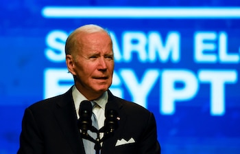 El presidente de EEUU, Joe Biden en la COP27
