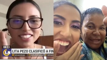 Lita Pezo emocionada de llegar