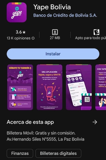 Así se ve la aplicación