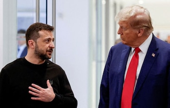 Trump propuso que el Gobierno de Ucrania designe a otro representante para las negociaciones de paz en lugar de Volodimir Zelensky. (REUTERS/Shannon Stapleton)