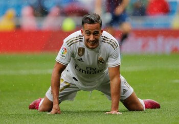 Imagen de archivo del extremo del Real Madrid Lucas Vázquez durante un partido por la Liga Española de fútbol ante el Levante - Estadio Santiago Bernabéu, Madrid, España - September 14, 2019 REUTERS/Susana Vera