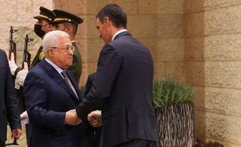 El presidente palestino, Mahmoud Abbas,