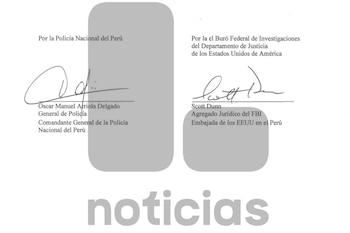 El general Óscar Arriola firmó el convenio con el FBI que crea el “Equipo Especial Sensitivo” contra el crimen. (Foto: Latina)
