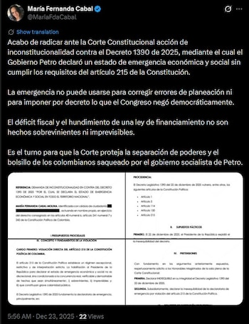 El recurso sostiene que el