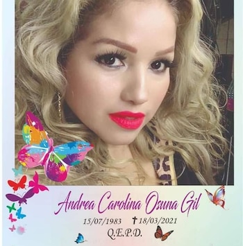 Andrea Carolina tenía 37 años y un hijo, que hoy ya tiene 20 años, cuando fue asesinada por Heriberto Grajeda. (Foto: Facebook/Jesus Andres Osuna Gil)