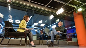 Bonadeo durante la entrevista con