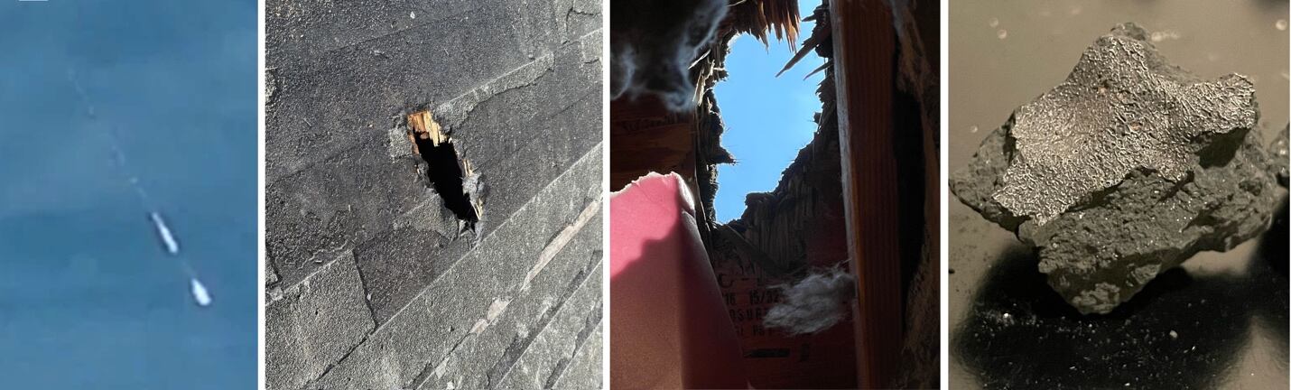 Un meteorito del cinturón interior de asteroides se estrelló contra una casa en Hillsborough, Nueva Jersey, el 16 de julio de 2024 (SETI)
