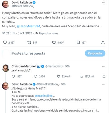 Faitelson y Martinoli se enfrentan