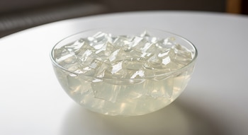 Cada porción de gelatina sin