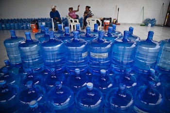 Los garrafones de agua, una