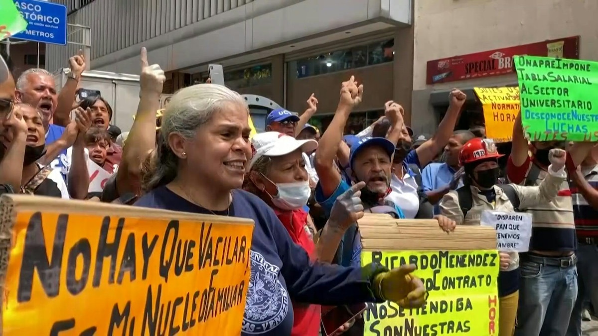 Pensionados venezolanos pidieron a la ONU intervenir por la crisis económica que enfrentan