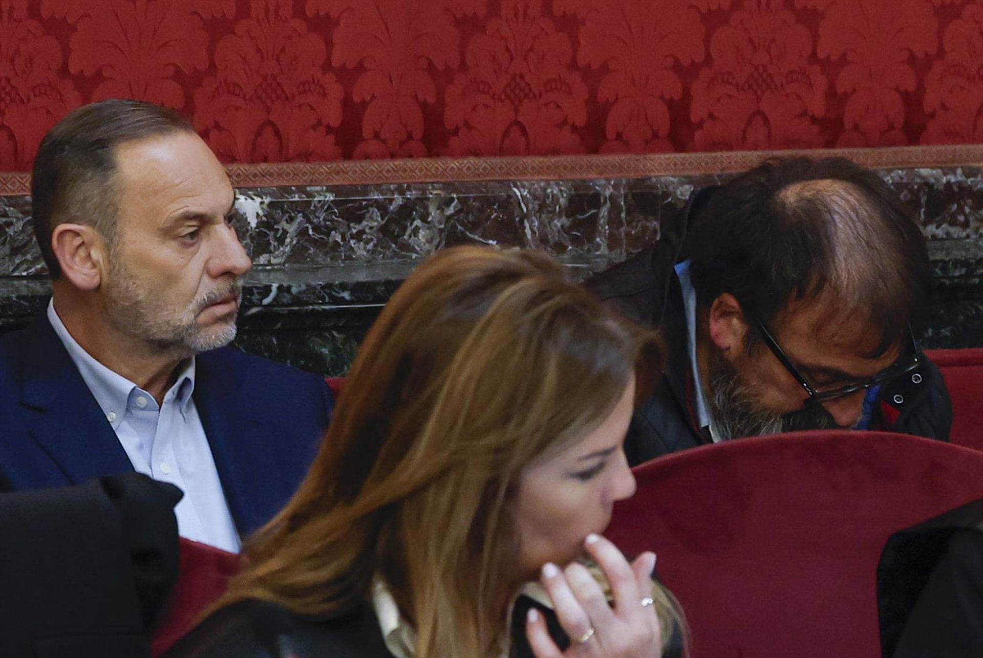 El exministro de Transportes, José Luis Ábalos, y su exasesor, Koldo García, en el banquillo de los acusados del Tribunal Supremo. (Tribunal Supremo)