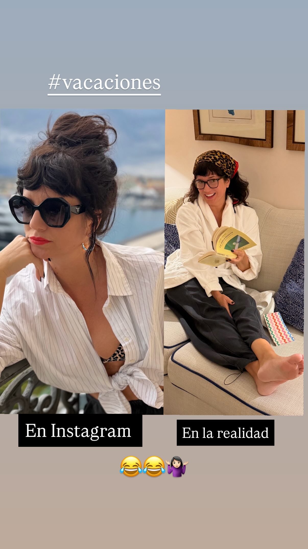 Griselda no dejó de lado el humor y mostró cómo es cuando llega al hospedaje (Instagram)