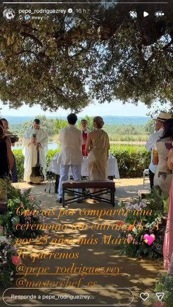 Pepe Rodríguez y Mariví se vuelven a casar a los 25 años de matrimonio (INSTAGRAM).