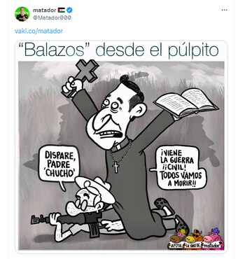 Matador y su caricatura sobre