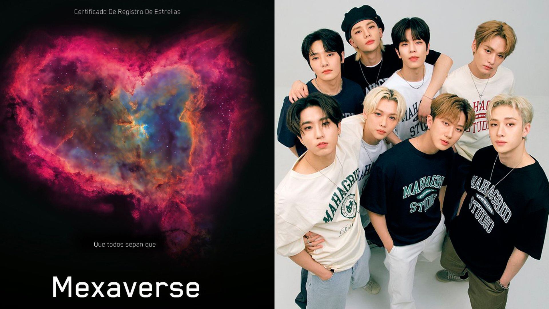 Fans mexicanos de Stray Kids registraron la estrella “Mexaverse” como homenaje por su octavo aniversario; el astro se ubica en la constelación Camelopardalis y puede observarse con telescopio. (@STAY_mx_8/JYP Entertainment)