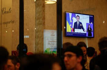 El presidente francés reprochó las “mentiras” de Vladimir Putin (Reuters)