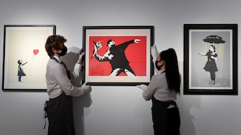 El mercado de Banksy bajo