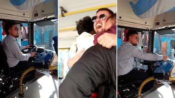 Un chofer escuchó el gol de Enzo Fernández por radio y se desató un eufórico festejo en el colectivo