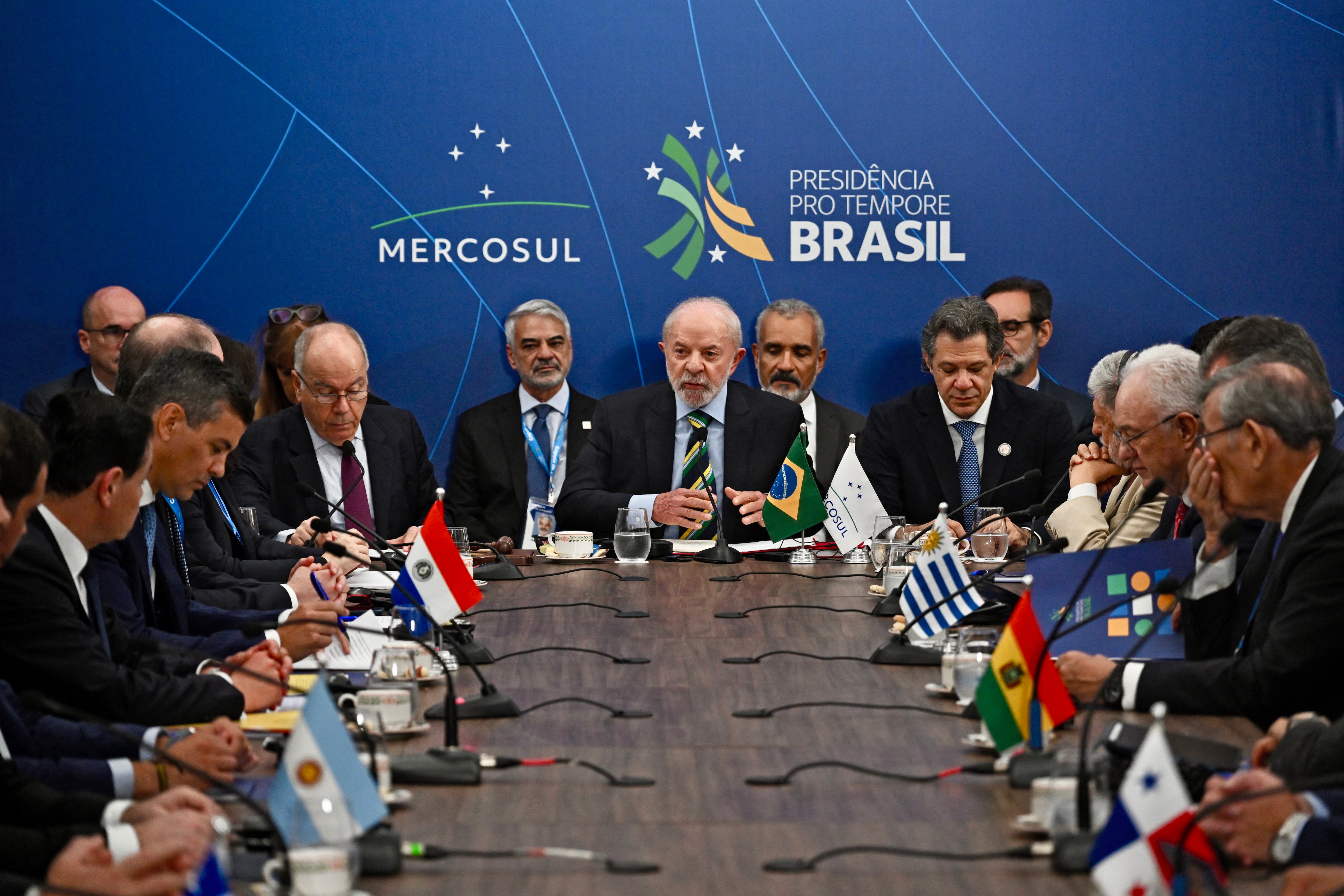 El comunicado sobre Venezuela se elaboró en el marco de la cumbre del Mercosur en Brasil (Photo by Evaristo Sa / AFP)