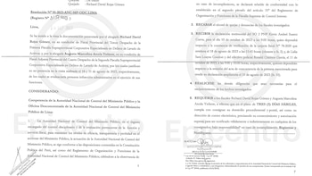 Disposición de la Autoridad Nacional