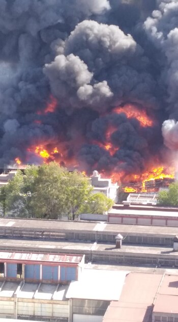 La columna de humo que