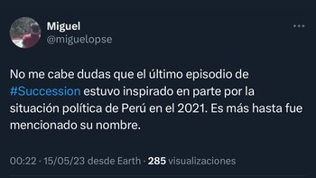 Succession menciona a Perú en