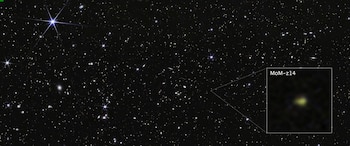 Galaxia MoM-z14 del Campo COSMOS
