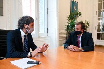 Santiago Cafiero en la primera